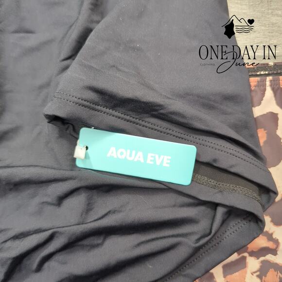 Aqua Eve Leopard Bottom Tankini Swimsuit Size S - Picture 4 of 7